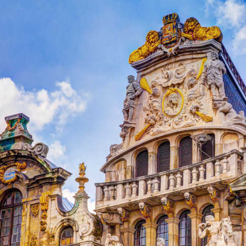 Bruselj Trg Grand Place z mestno hiso